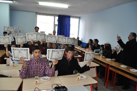 Kursu bitirenler sertifikalarını aldı