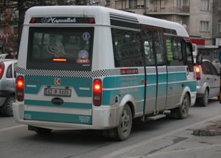 Minibüs ücretlerine 25 kuruş zam