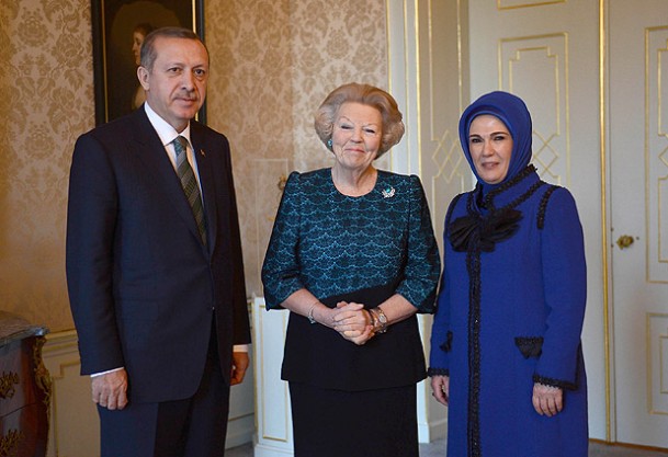 Erdoğan, Kraliçe Beatrix ile görüştü