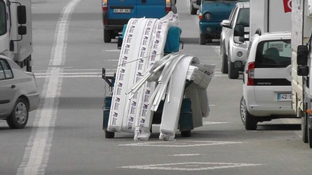 Kulu’da tehlikeli taşıma