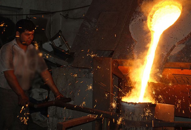 İşçinin alın teri ''metali'' eritti