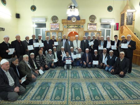 "Camilerde Kuran Öğrenimi" kursu sona erdi