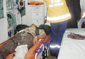 Motosiklet yoldan çıktı: 1 yaralı