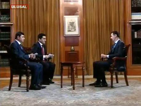 Ulusal Kanal Esad'la röportaj yaptı