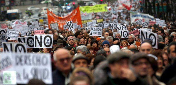 Ekonomik kriz İspanya'yı vurdu