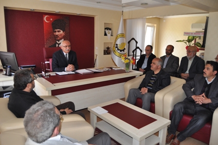 Cami imamlarından Başkan Çat’a teşekkür ziyareti