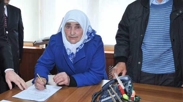 Şehit annesi bir ilki gerçekleştirdi