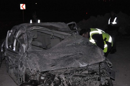 Cenaze dönüşü feci kaza: 1 ölü