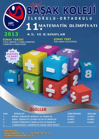 Özel Başak Koleji Matematik Olimpiyat’ına hazır