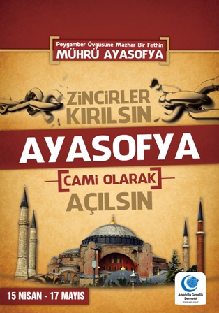 Ayasofya ibadete açılsın