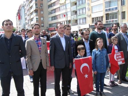 CHP’li gençlikten, Ulusal Egemenlik yürüyüşü