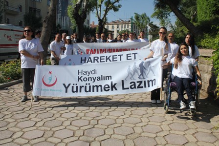 Konya'da “Dünya sağlık için hareket et günü” yürüyüşü