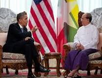 Obama Myanmar Devlet Başkanı Sein İle Görüştü