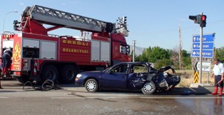 Ereğli'de trafik kazası: 5 yaralı