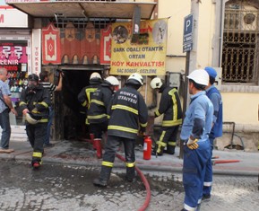 Konya'da yangın