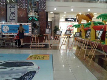 Akörenli öğrencilerin resim sergisi Kule Site’de sergilendi