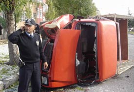 Akşehir'de trafik kazası: 1 yaralı