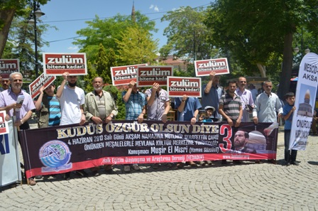 Konya'dan ''Kudüs Yürüyüşü"ne Destek