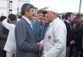 Karapınarlı hacı adayları uğurlandı