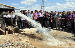 Jeotermal kaynaktan İlk su akıtıldı