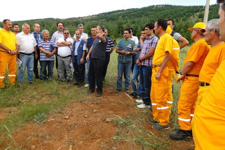 Beyşehir’de orman yangını eğitimi ve tatbikatı