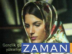 Zaman'daki eşarp reklamına yorum