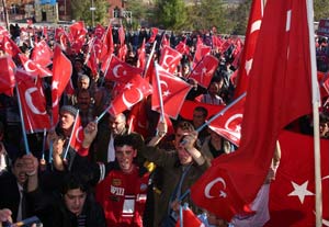 Teröre tepki mitingi