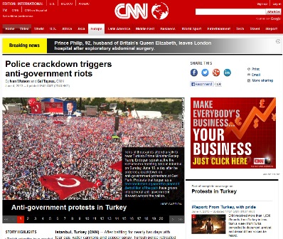 CNN hükümet protestosu diye yanlış fotoğraf kullandı