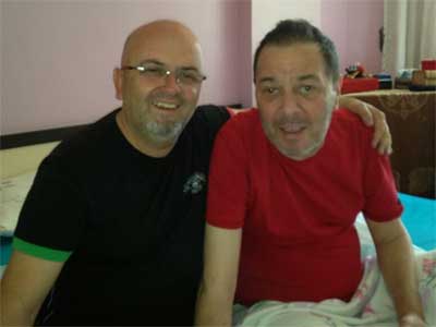 Bacağı kesilen Yalçın Menteş'in ilk görüntüsü