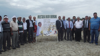 Karapınar’da “Mustafa Okur Hatıra Ormanı”nın açılışı yapıldı