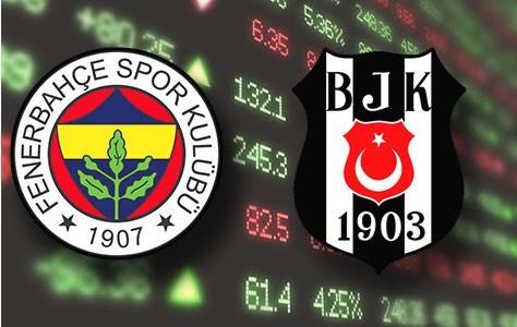 Beşiktaş ve F.Bahçe'nin hisseleri çakıldı