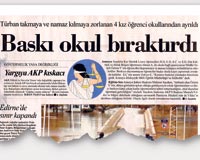 'Kız lisesinde namaz baskısı' yalanı