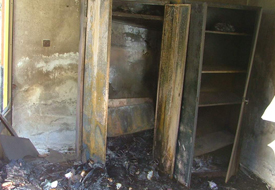 Evrak arşivi kundaklandı