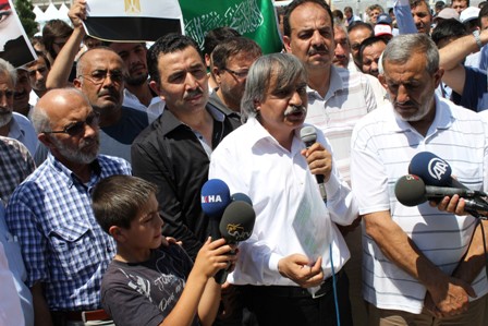 Konya'da Mısır halkına dayanışma gösterisi