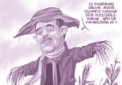 Gül'ü 'korkuluk' olarak çizdi