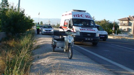 Ereğli’de şarjlı bisiklet kaza yaptı: 1 yaralı
