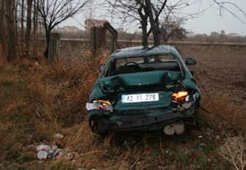 Beyşehir'de kaza: 1 yaralı