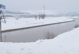 Göl'de su seviyesi yükseldi