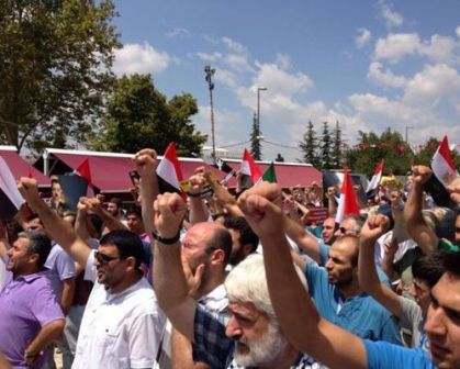 Konya'da Mısır'daki katliama tepki gösterileri