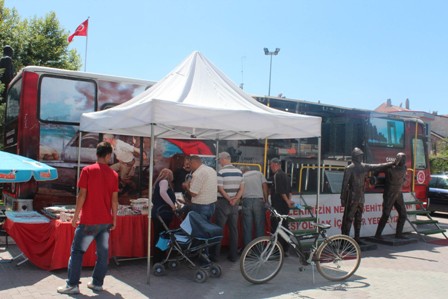 Çanakkale savaşı gezici otobüsü beyşehir’de uğradı
