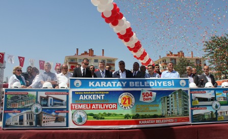 Akkent konutlarının temeli atıldı