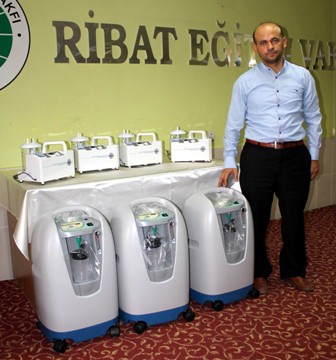 Konya’dan Suriye’ye hayat kurtaran oksijen makinesi