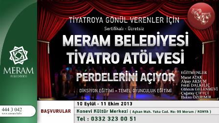 Tiyatro kursuna kayıtlar başlıyor