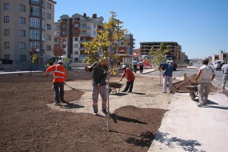 Karatay’da yeşil alan çalışmaları yoğunlaştı