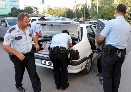 Konya’da 5 bin kaçak sigara ele geçirildi