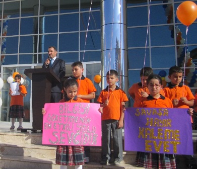 Ereğli-Şahika Koleji’nde ders zili dünya barışı için çaldı