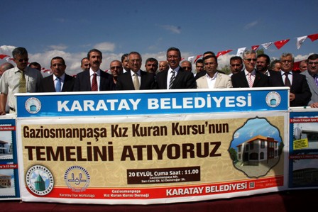 Gaziosmanpaşa Kız Kuran Kursu'nun temeli atıldı