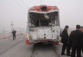 Tramvay kazası: 17 yaralı