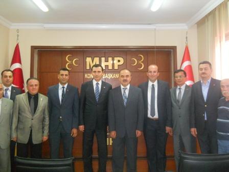 Vali Erol'dan MHP'ye ziyaret