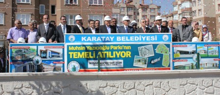 Karatay’da Muhsin Yazıcıoğlu Parkı’nın temeli atıldı